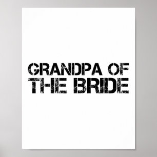 Poster Avô Da Noiva Festa De Casamento Engraçado Gif