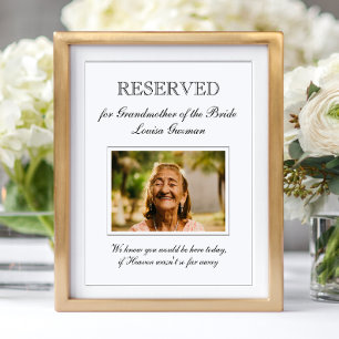 Poster Avó da Noiva Foto Memorial Casamento