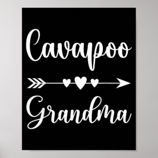 Poster Avó de Cavapoo Engraçado Presente para Amantes de