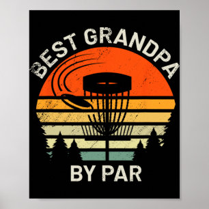 Poster Avô de Disc Golf Melhor Avô Pelo Par Frisbee