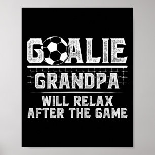 Poster Avô de goleiro de futebol engraçado de um goleiro