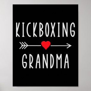 Poster Avó de Kickboxing Orgulhosa Avó de Kickboxing Mãe