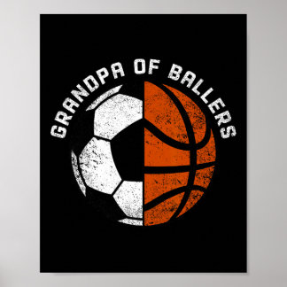Poster Avô De Llers Futebol Engraçado Sketll Avô