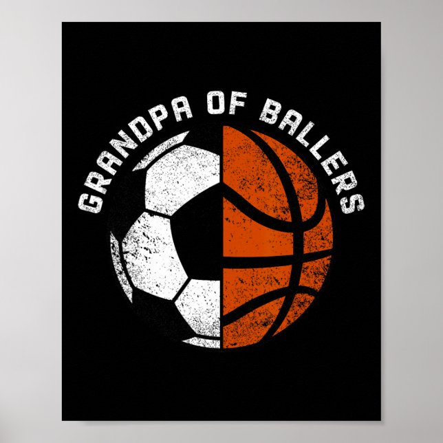 Poster Avô De Llers Futebol Engraçado Sketll Avô  (Frente)