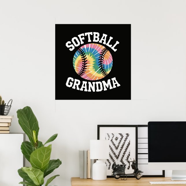 Poster Avó de Softbol (Escritório em casa)