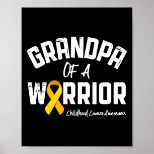 Poster Avô De Um Guerreiro Conscientização Do Câncer Infa
