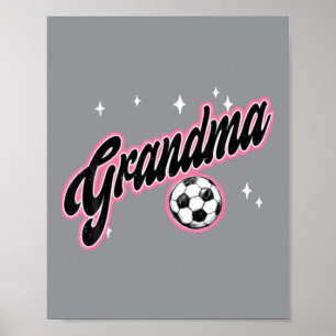 Poster Avó do Futebol Avó Divertida Jogadora de Futebol