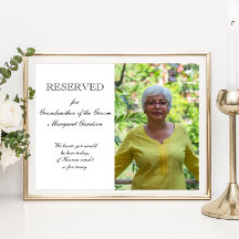 Avó do Noivo Foto Memorial Assento Casamento