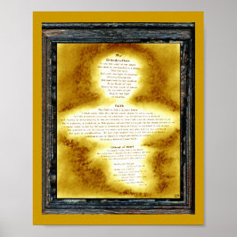 Poster Avó, Fé, Mudança de coração