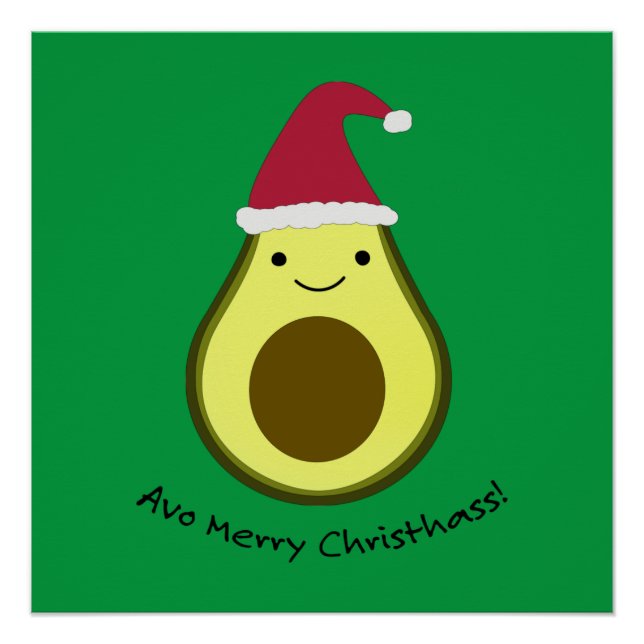 Pôster Avo Feliz Christhass Avocado (Frente)
