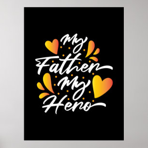Poster Avô Gift   Meu Pai Meu Herói