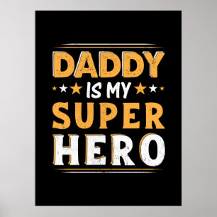 Poster Avô Gift Pai É O Meu Super Herói