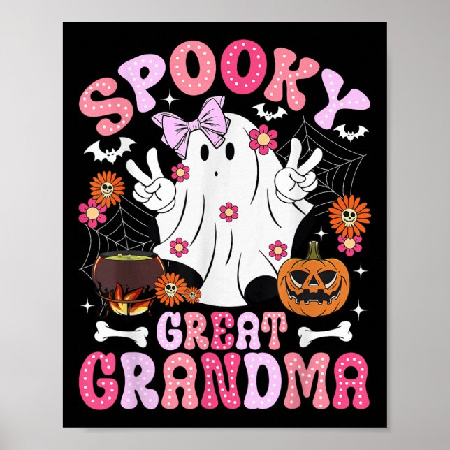 Poster Avó Halloween Assustadora Bisavó G (Frente)