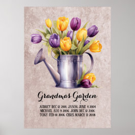 Poster Avó Jardim Neto de Coração