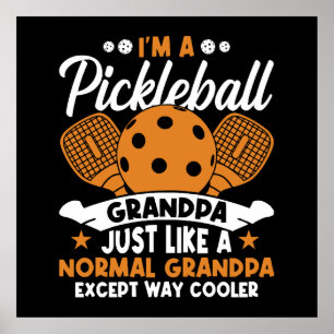 Poster Avô Legal do Pickleball Jogador