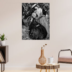 Poster Avó Mãe Filha Netas Vintage LG