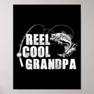 Poster Avô Muito Legal - Presente de Pesca para Pai ou Av