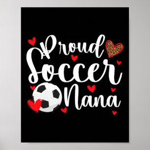 Poster Avó Orgulhosa de Futebol de um Jogador de Futebol
