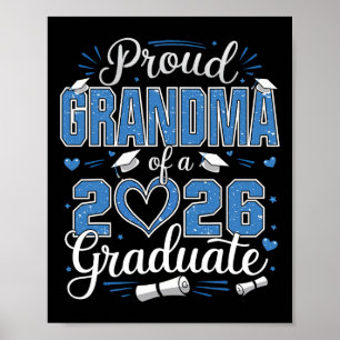 Poster Avó Orgulhosa De Um Graduado Da Turma De 2026 26 A