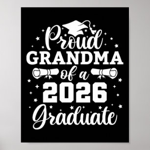 Poster Avó Orgulhosa De Um Graduado Senior 2026 Graduado 