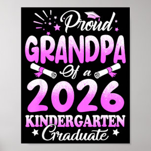 Poster Avô orgulhoso de uma turma de formandos de 2026 fl