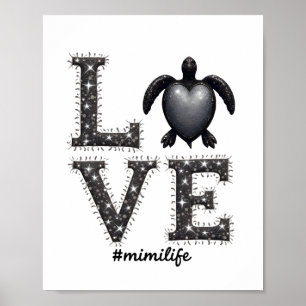 Poster Avó Tartaruga - Amar Mimi Vida Tartaruga Marinha,