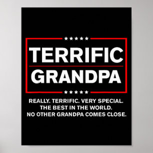 Poster Avô Terrível - Estilo de Campanha Engraçado de Don