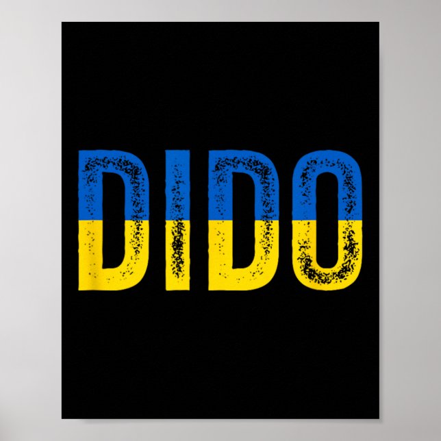 Poster Avô Ucraniano Dido Ucrânia Bandeira (Frente)