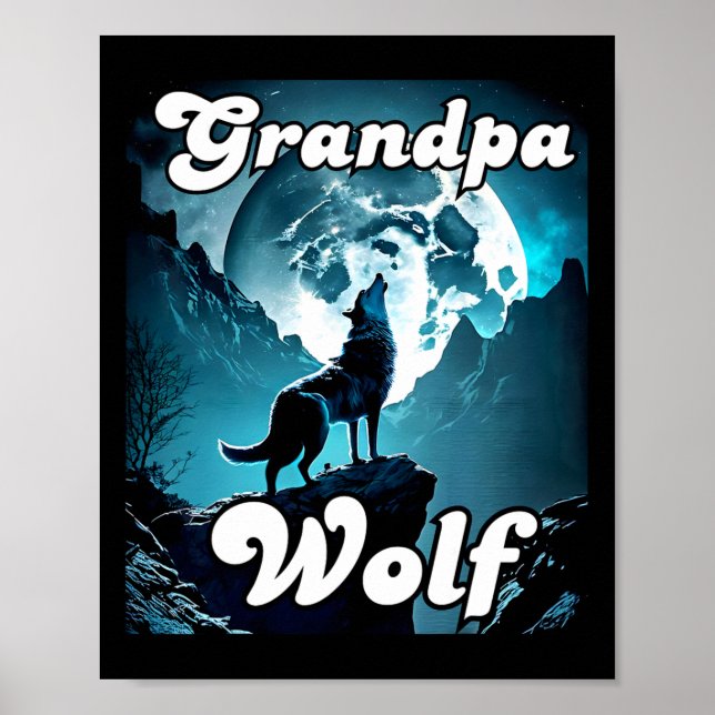 Poster Avô Wolf Correspondente Lobos Camping Pack Fa (Frente)
