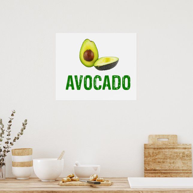Poster Avocado, adoro abacate (Cozinha)