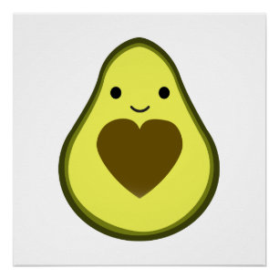 Pôster Avocado ama absurdo absurdo