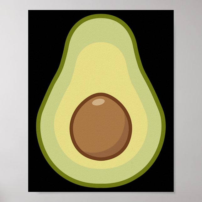 Poster Avocado Costume - Halloween Vegan (Frente)