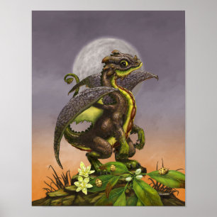 Poster Avocado Dragon 11x14 (4x6 and up)