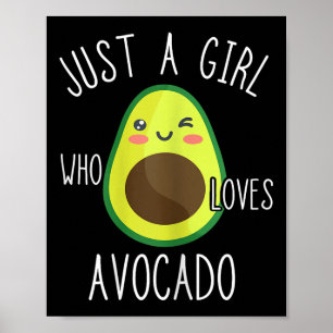 Poster Avocado Girls Doce Fruta Avocado Amantes De Verão