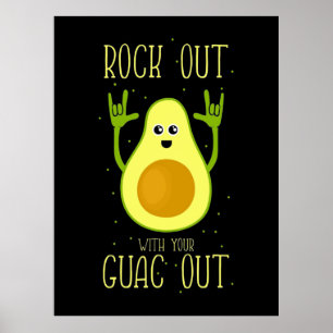 Poster Avocado Sai Com Seu Guac Fora