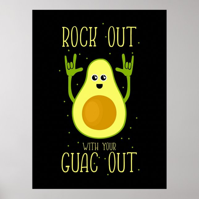 Poster Avocado Sai Com Seu Guac Fora (Frente)