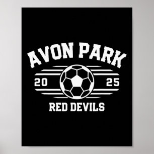 Poster Avon Park Red Devils Futebol Byll 2025