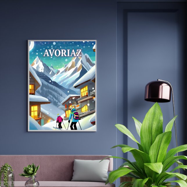 Poster Avoriaz : Poésie Hivernale dans les Cimes Alpines (Criador carregado)