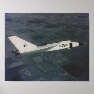 Pôster Avro Arrow- RL201 em Voo