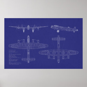 Poster Avro Lancaster Bomber