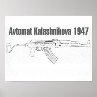 Pôster Avtomat Kalashnikova 1947