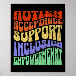Poster Aw de capacitação de suporte à aceitação de inclus