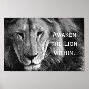 Pôster Awaken Lion the within - posteres
