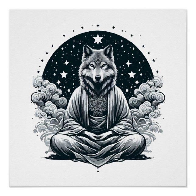 Pôster Aware Wolf (Frente)