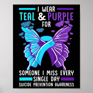 Poster Awarenes para a prevenção do suicídio da fita lacr