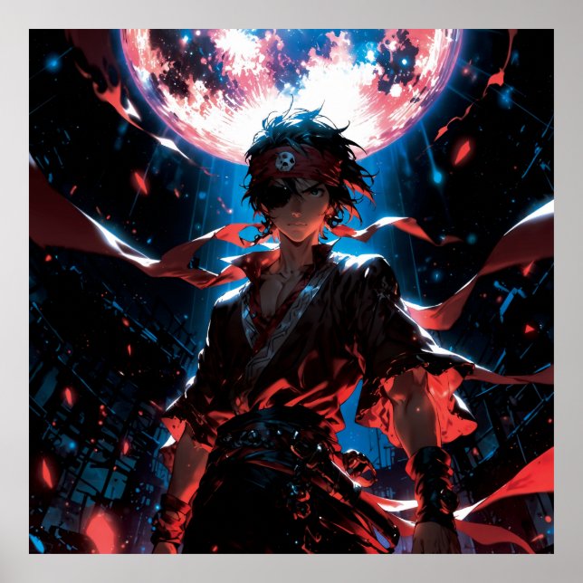 Poster Awesome anime character (Frente)