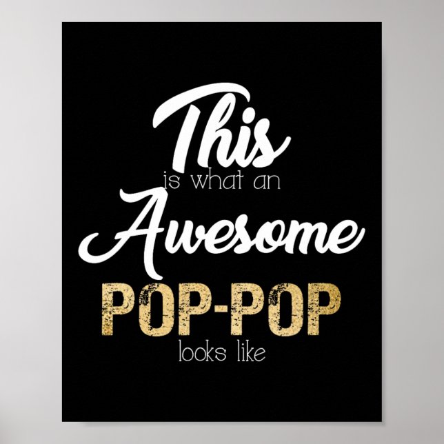 Poster Awesome Pop-pop Special Grandpa  (Frente)