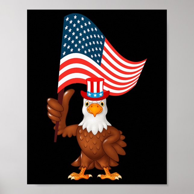 Poster Awsome Patriotic Eagle Usa Tee2 (Frente)