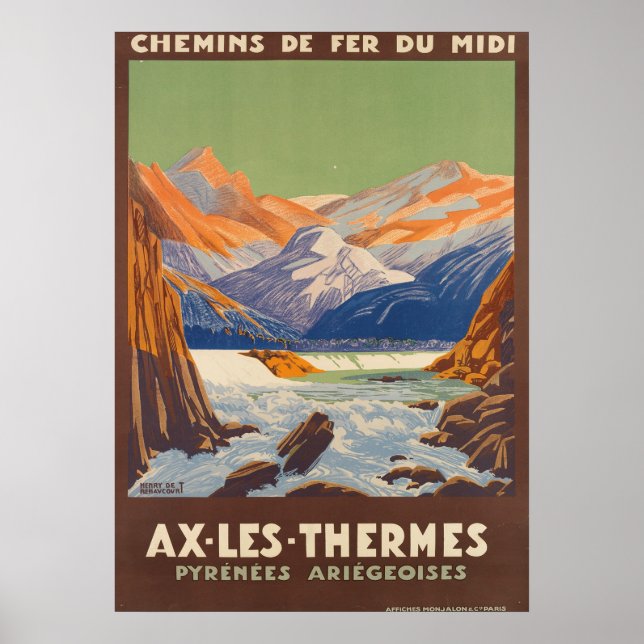 POSTER AX LES THERMES (Frente)