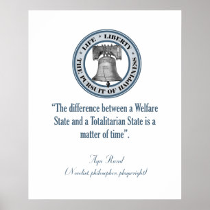 Poster Ayn Rand Cote (Totalitarismo)